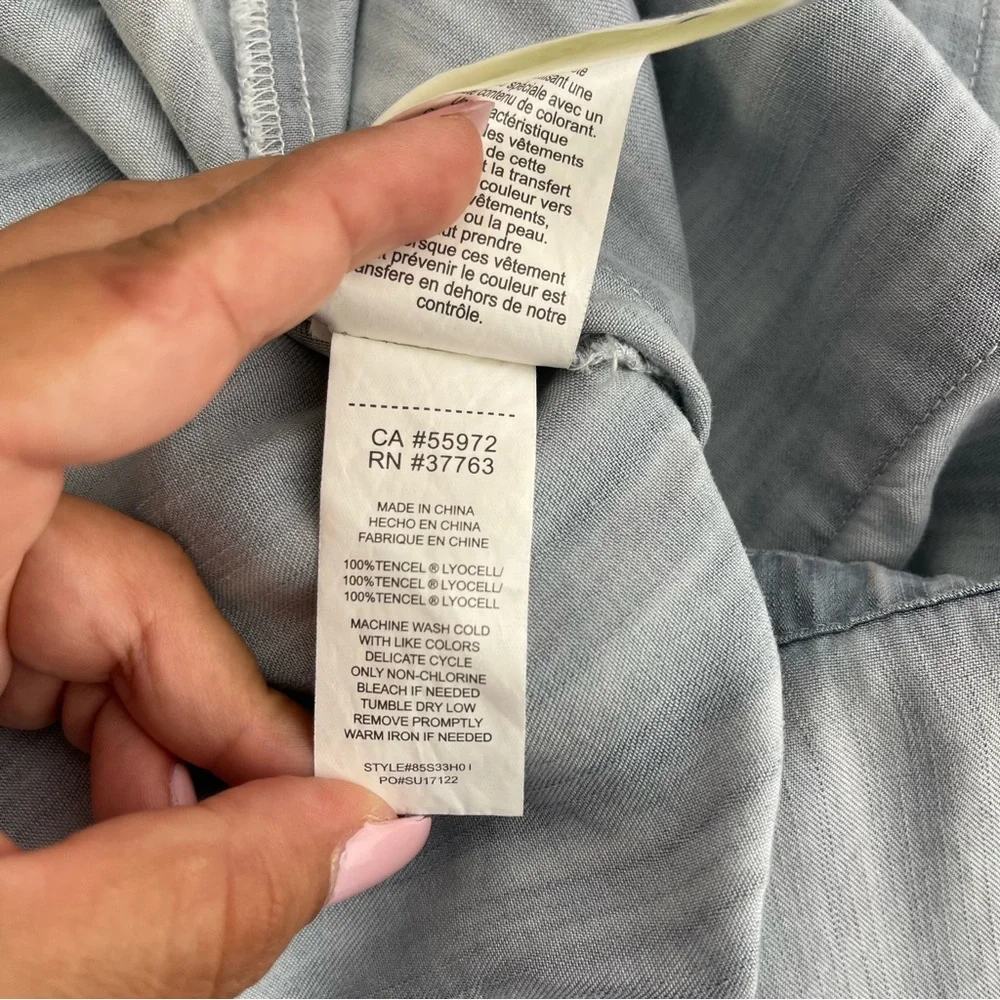 C&C California Surf Wash Chambray Romper Size S